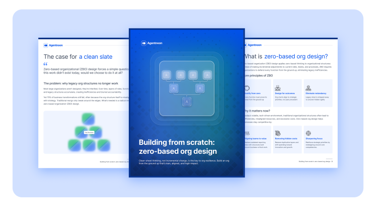 Zero-based org design